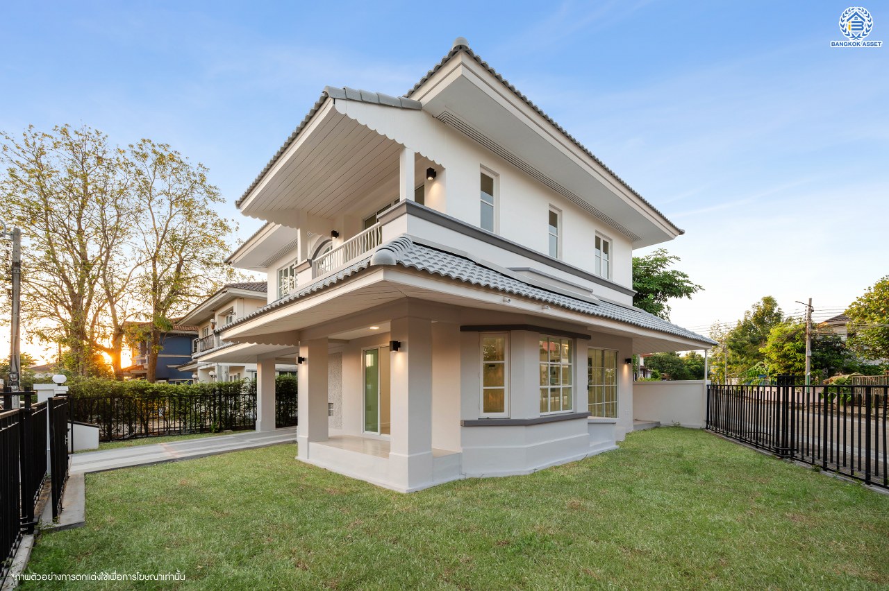 บ้านมือสองตกแต่งใหม่ แบรนด์ LH โครงการ ชัยพฤกษ์ วัดลาดปลาดุก หลังมุม ตอบโจทย์ทุกการอยู่อาศัย เนื้อที่ 58.9 ตร.ว. พื้นที่ใช้สอย 141.6 ตร.ม. ฟังก์ชัน 3 ห้องนอน 2 ห้องน้ำ บนทำเลดีที่สุด ใกล้เซ็นทรัล เวสต์เกต ทางด่วน "กาญจนาภิเษก" และรถไฟฟ้าสายสีม่วง "สถานีคลองบางไผ่"